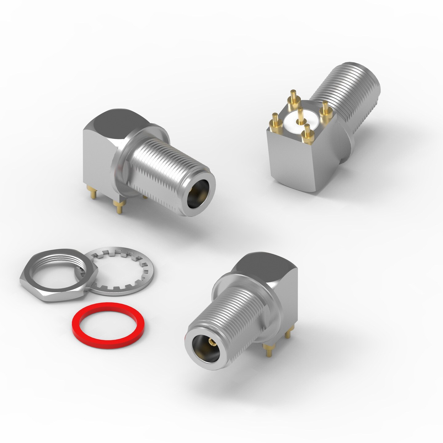 WR NTYPE N Type PCB Connectors Elektromechanische Bauelemente W rth 